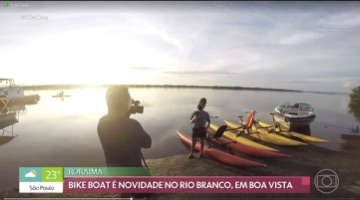 Bikeboat no programa É de Casa da TV Globo
